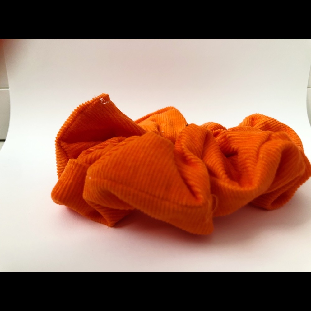 Orange Corduroy scrunchie bundle